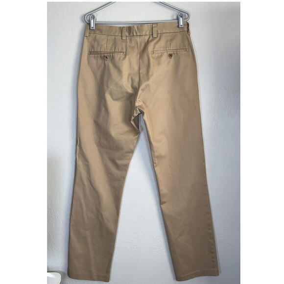 Nordstrom Mens Shop SmartCare Wrinkle Free Chino Straight Leg Pants Mens 31 X 32 - Picture 3 of 7